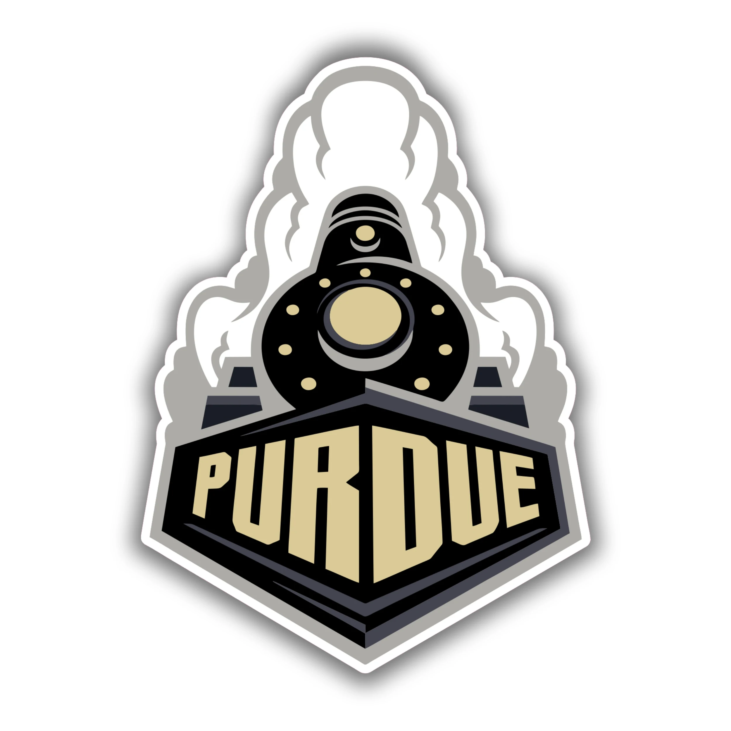 Purdue Boilermakers - Black Train - Iron On DTF Transfer - Custom Size