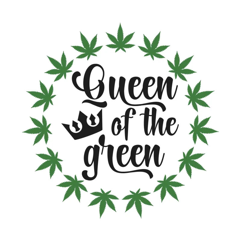 QUEEN OF THE GREEN - Iron On DTF Transfer - Custom Size