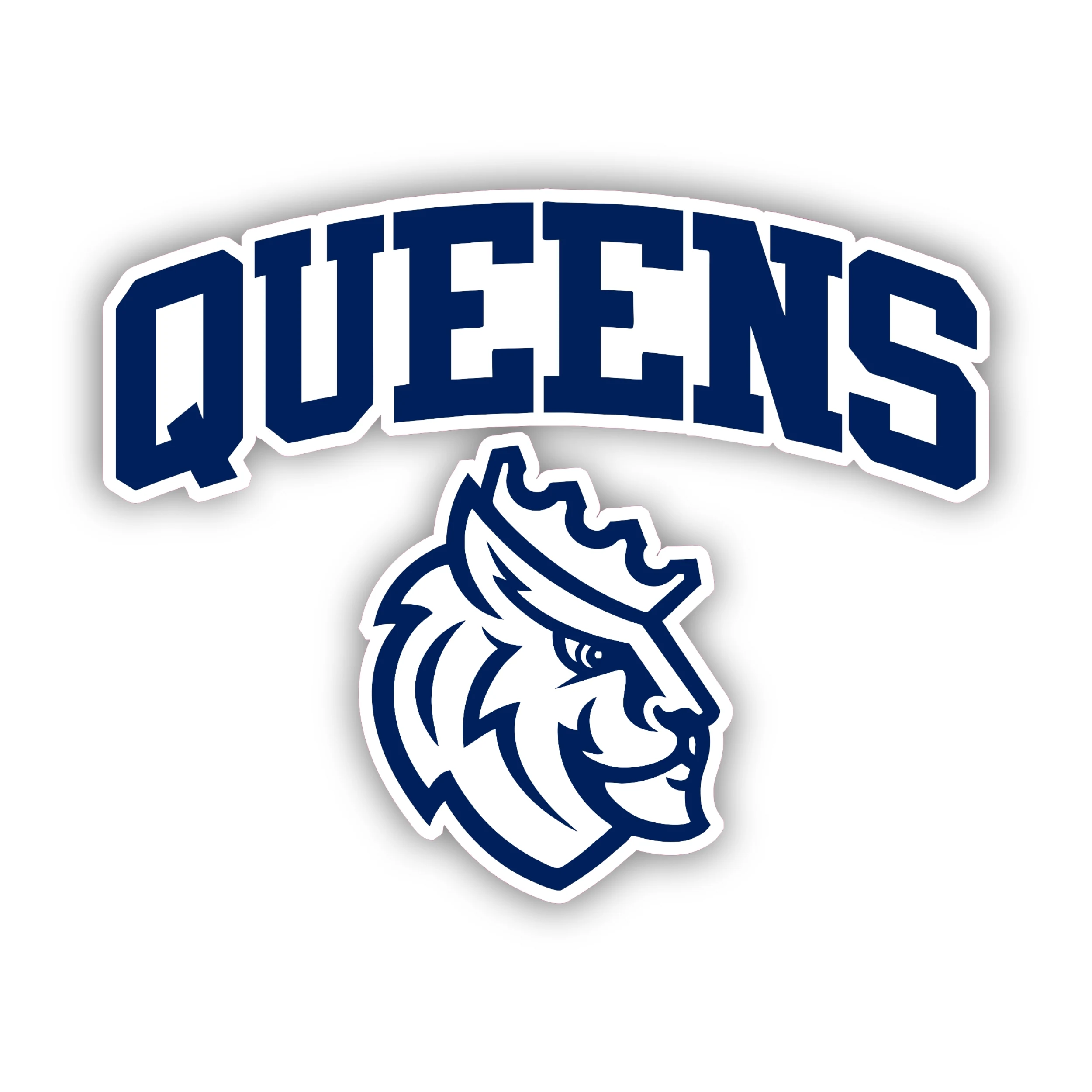 Queens University Royals - Full Color Vinyl Decal - Custom Size