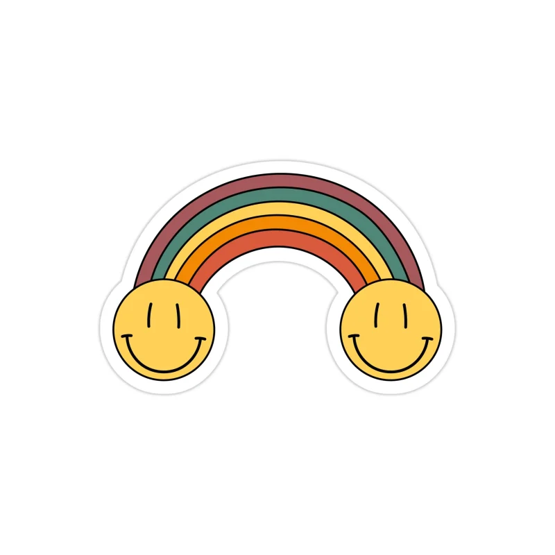 Rainbow Full Color Vinyl Decal - Custom Size