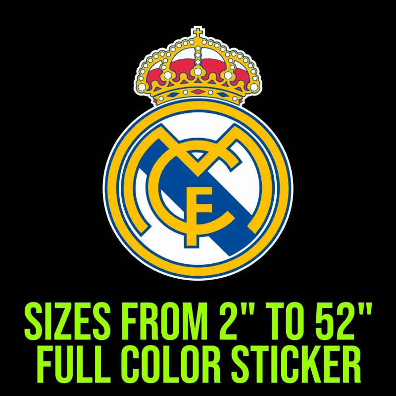 Real Madrid CF Full Color Vinyl Decal