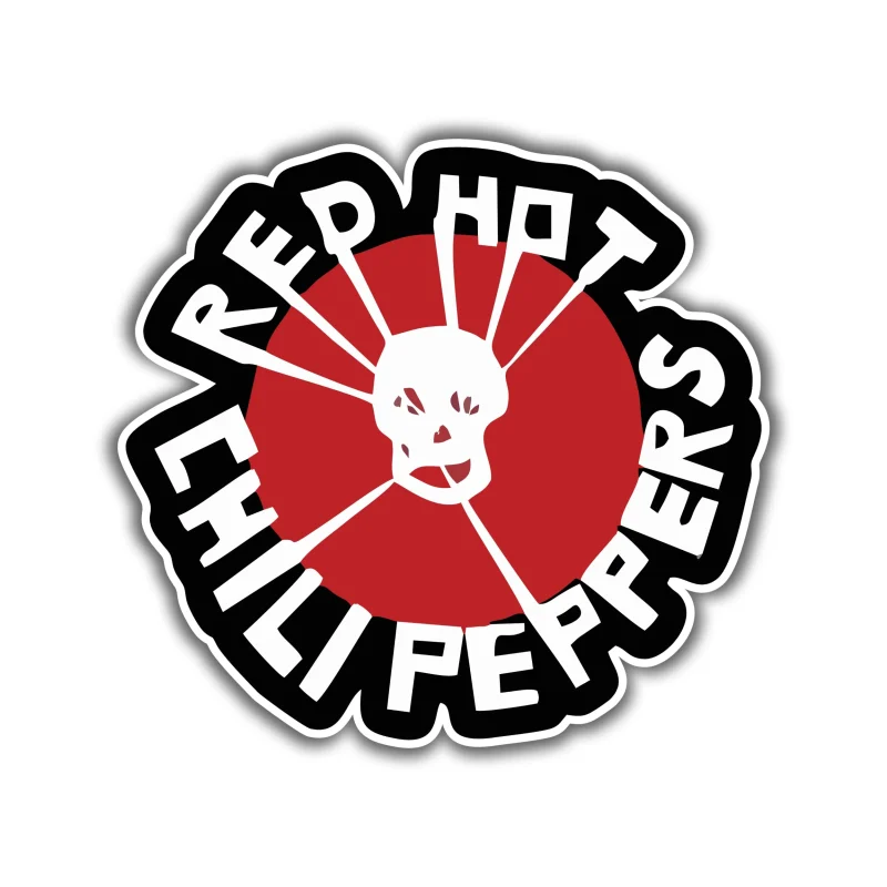Red Hot Chili Peppers Full Color Vinyl Decal - Custom Size