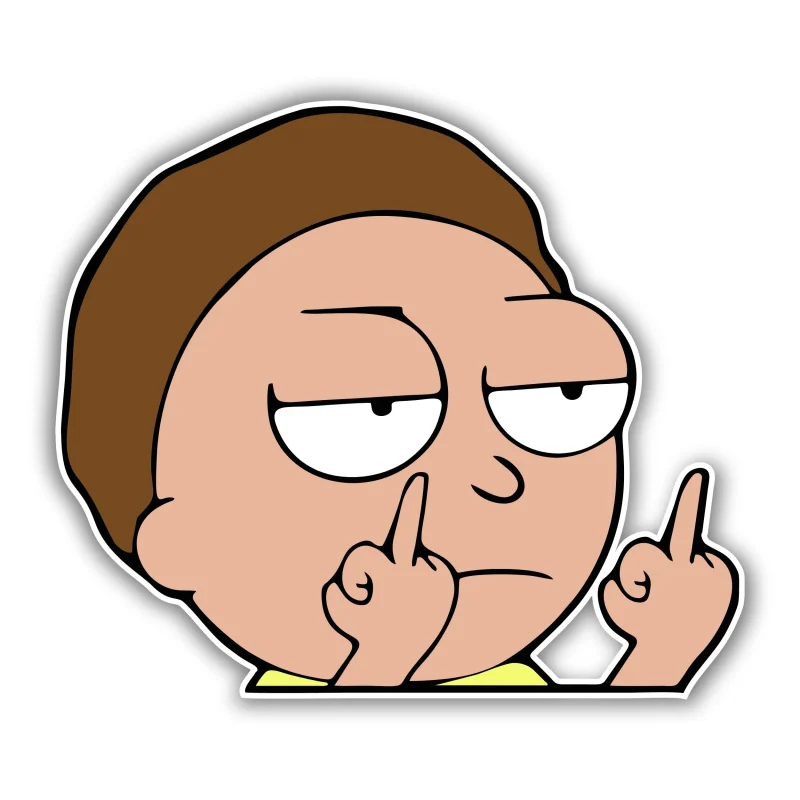 Rick And Morty - Full Color Vinyl Sticker - Custom Size