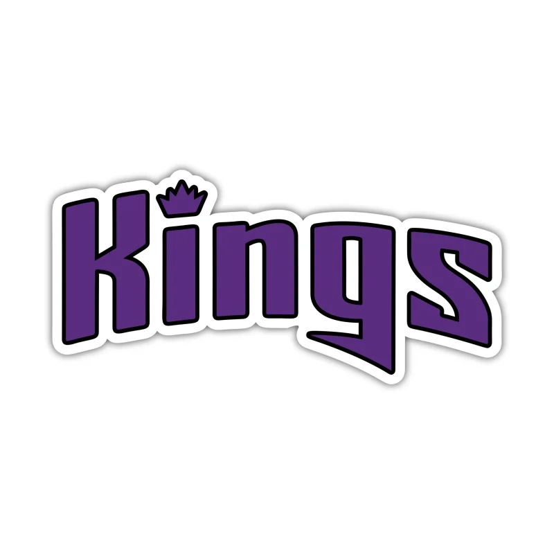 Sacramento Kings - Purple Kings With Crown - Temporary Tattoo