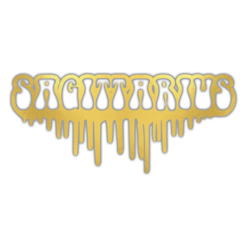 Sagittarius Drip - Full Color Vinyl Decal - Custom Size