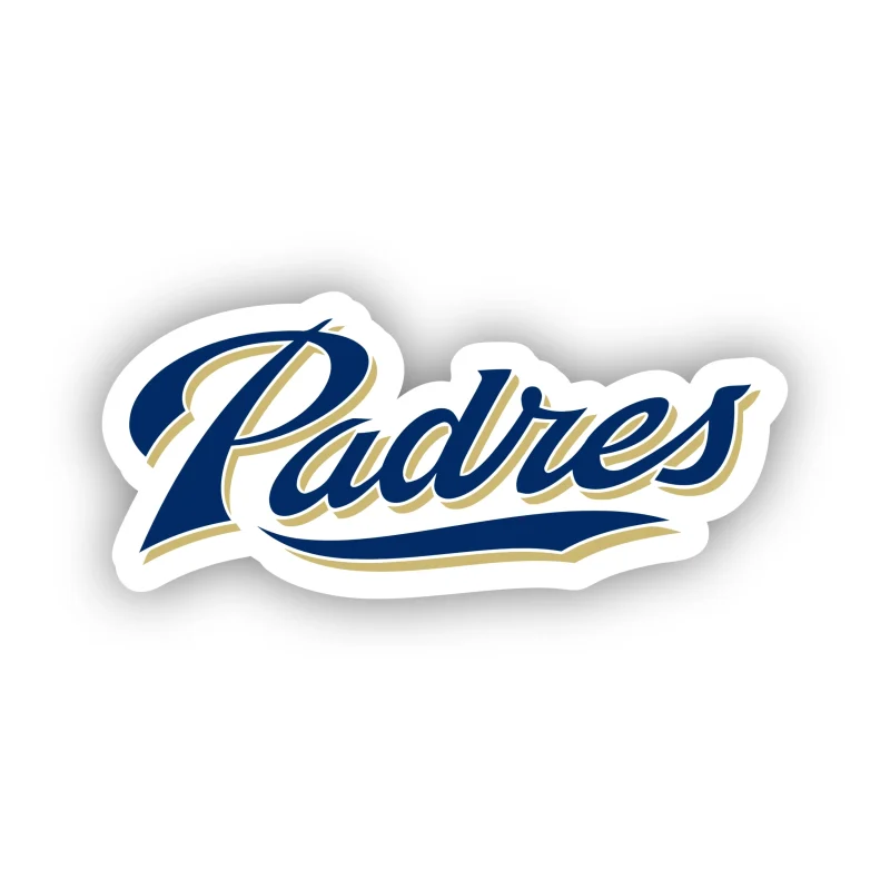 San Diego Padres - Padres Cursive - Iron On DTF Transfer - Custom Size