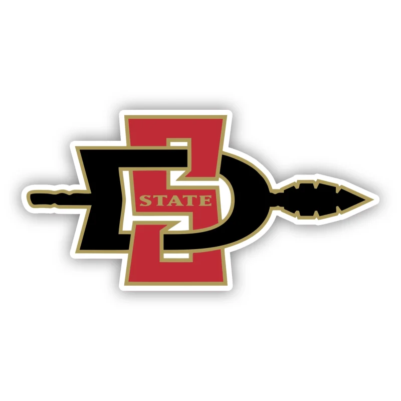 San Diego State Aztecs - SD with Arrow - Iron On DTF Transfer - Custom Size