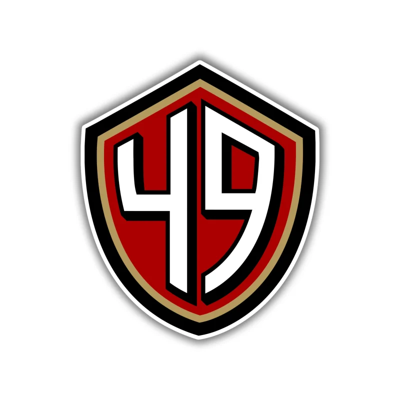 San Francisco 49ers - 49 - Iron On DTF Transfer - Custom Size