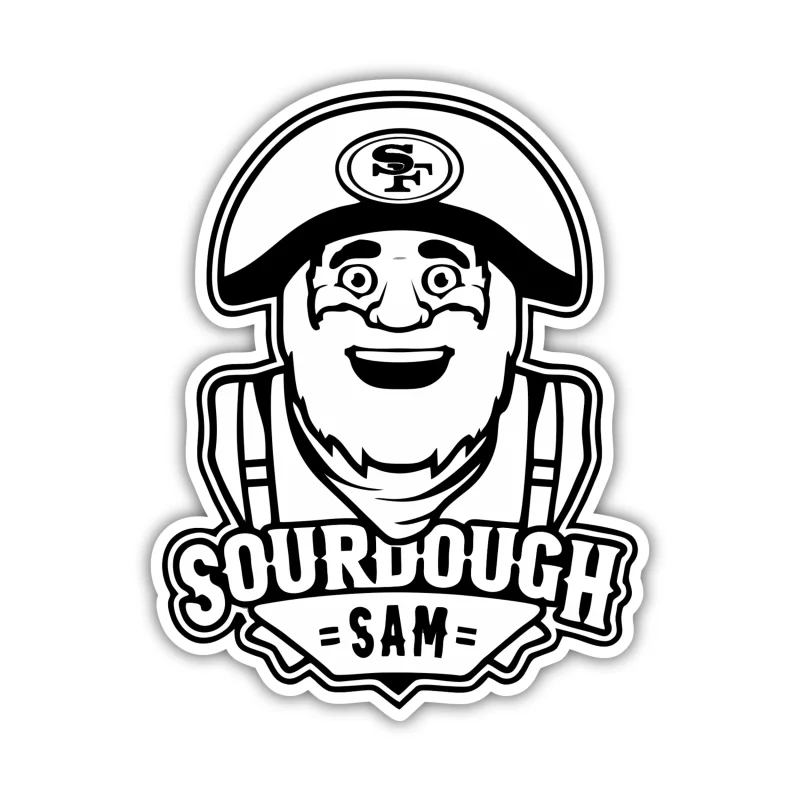 San Francisco 49ers - Black Sourdough Sam - Temporary Tattoo