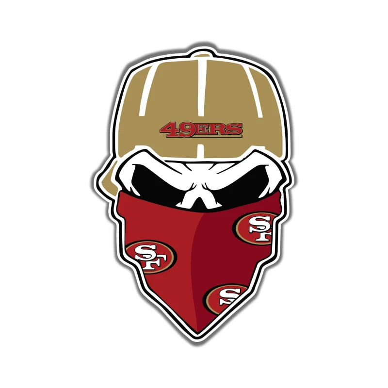 San Francisco 49ers Full Color Vinyl Sticker - Custom Size