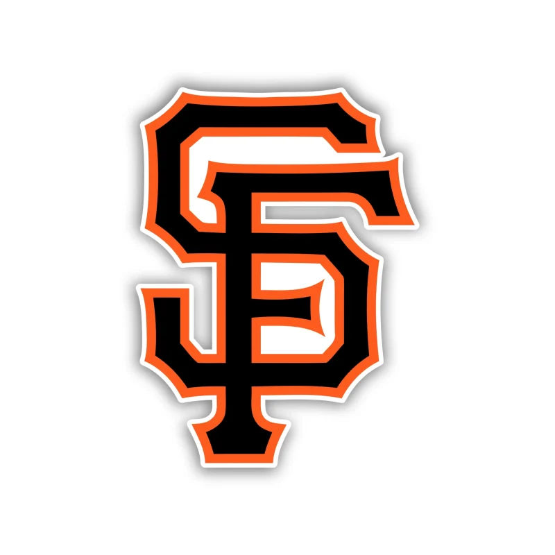 San Francisco Giants - Black SF - Iron On DTF Transfer - Custom Size