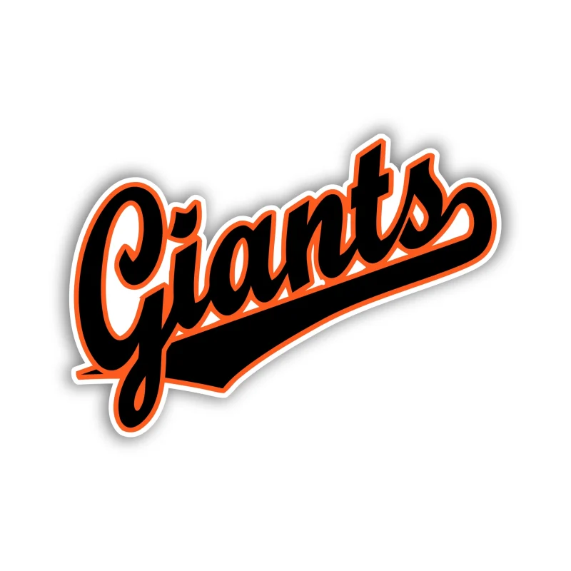 San Francisco Giants - Giants Slanted - Iron On DTF Transfer - Custom Size