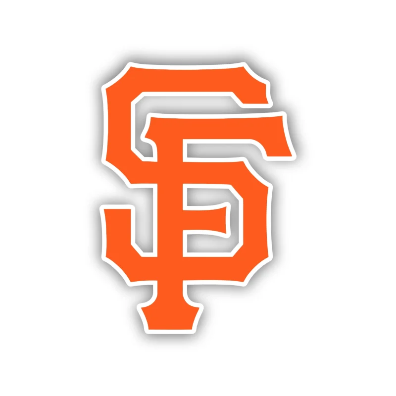 San Francisco Giants - Orange SF - Iron On DTF Transfer - Custom Size