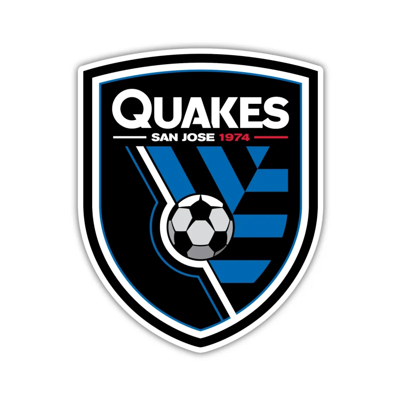 San Jose Earthquakes - Logo - Iron On DTF Transfer - Custom Size