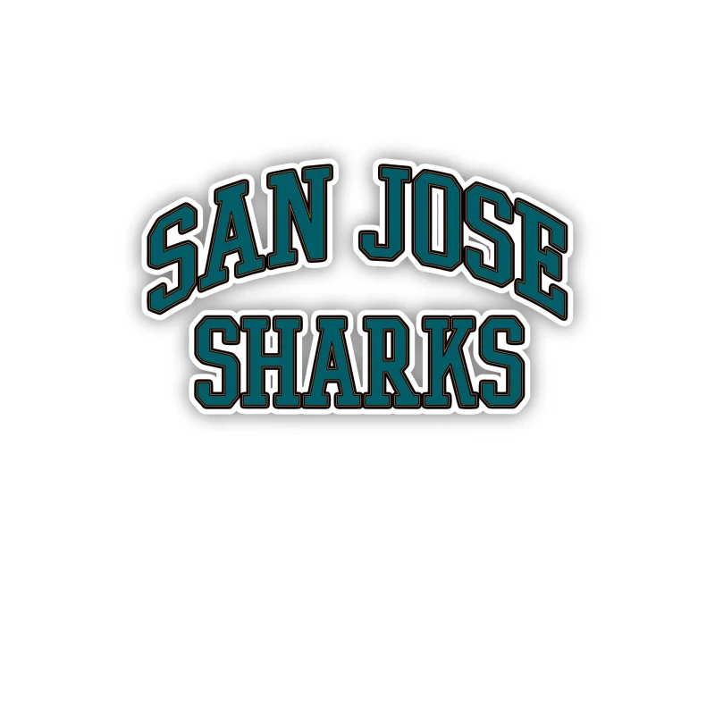 San Jose Sharks - Name - Iron On DTF Transfer - Custom Size