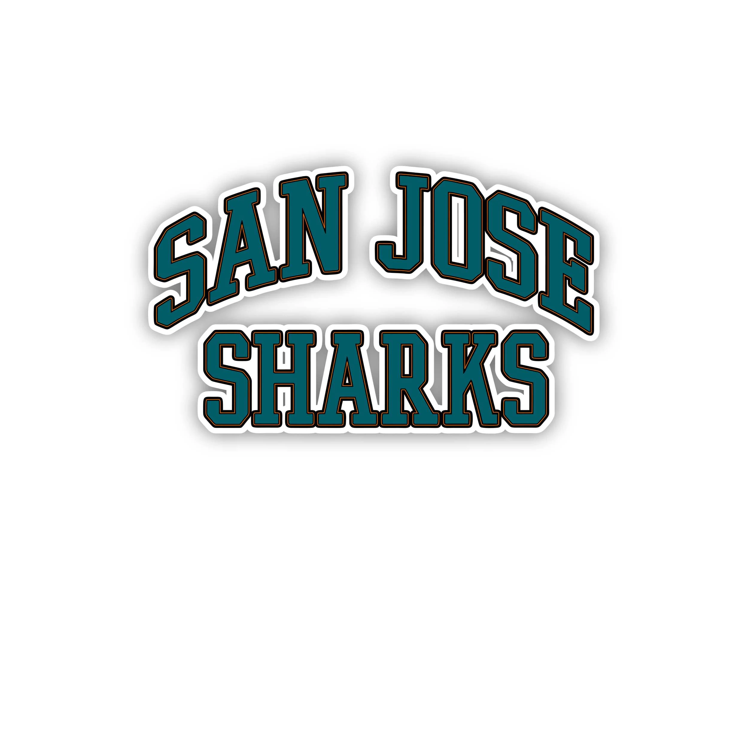 San Jose Sharks - Name - Iron On DTF Transfer - Custom Size