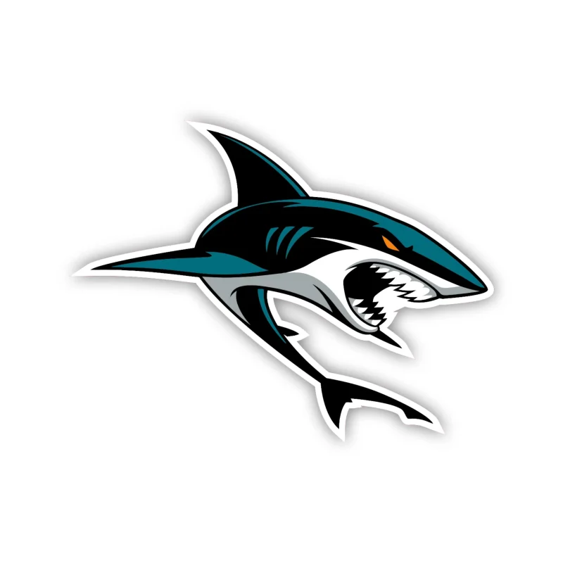 San Jose Sharks - Shark - Iron On DTF Transfer - Custom Size