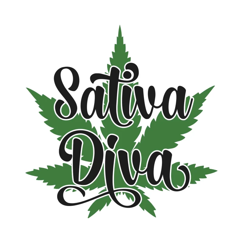 SATIVA DIVA - Iron On DTF Transfer - Custom Size