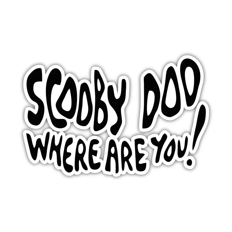 Scooby Doo - Scooby Doo Where Are You - Iron On DTF Transfer - Custom Size