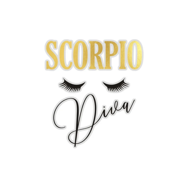 Scorpio Diva - Full Color Vinyl Decal - Custom Size