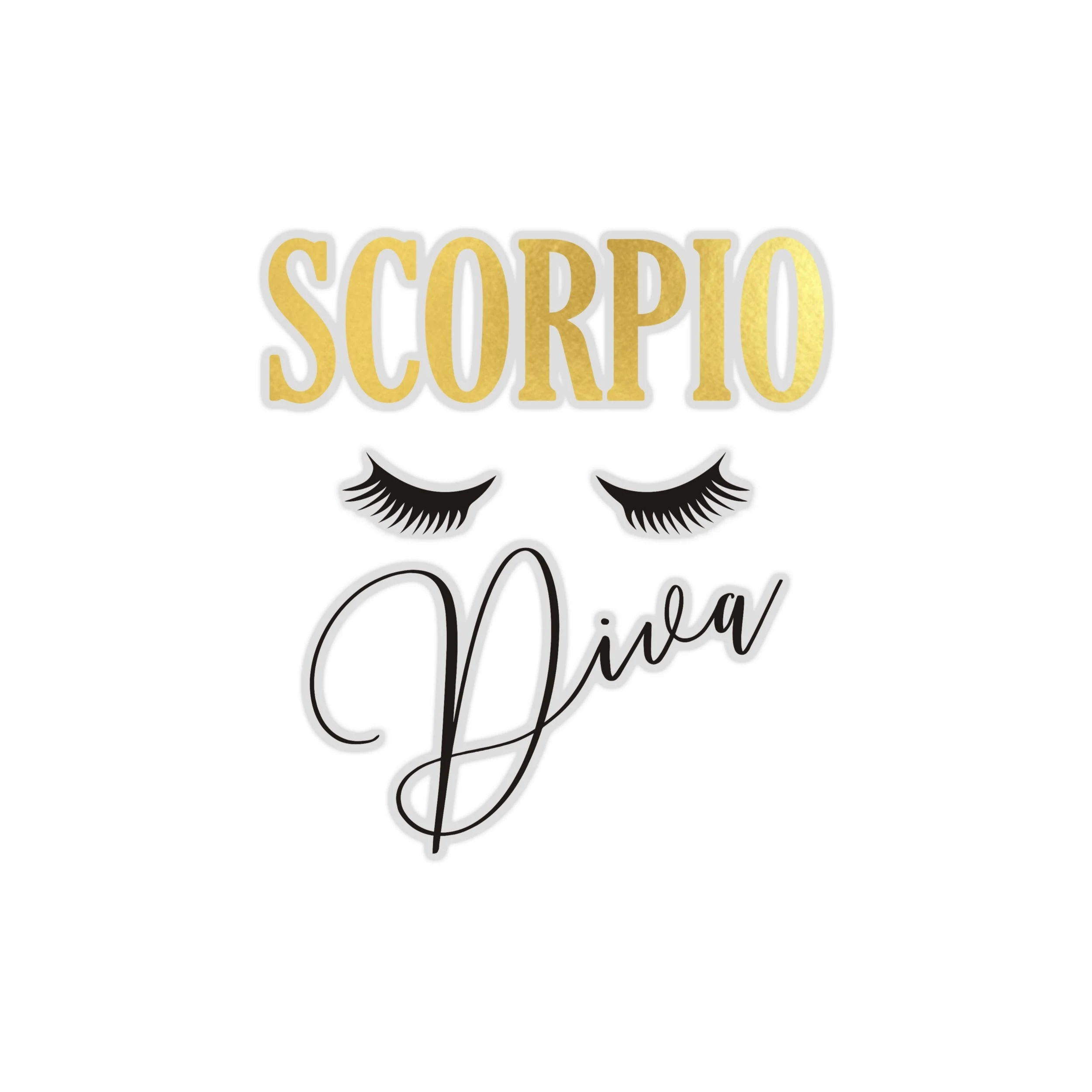 Scorpio Diva - Full Color Vinyl Decal - Custom Size