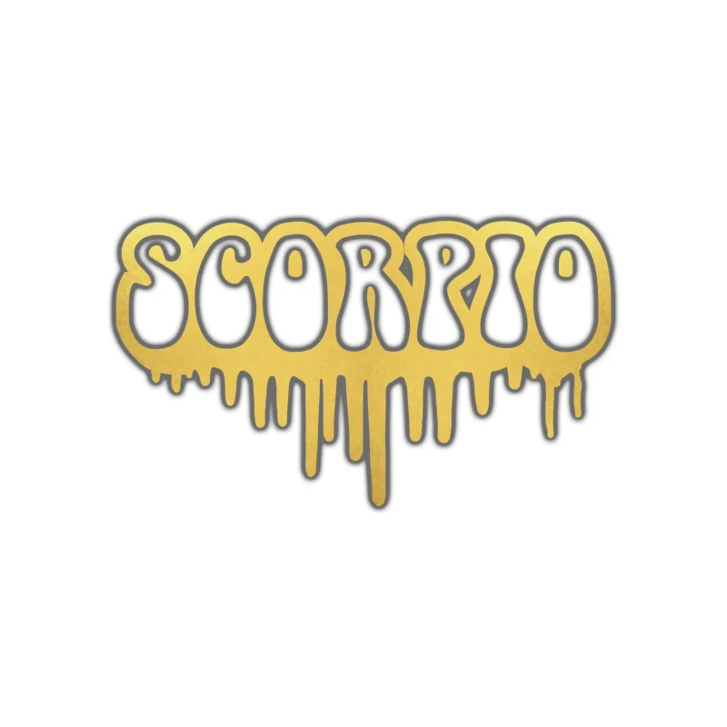 Scorpio Drip - Full Color Vinyl Decal - Custom Size
