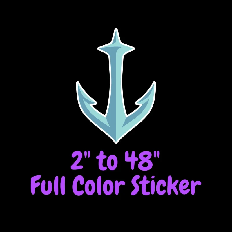 Seattle Kraken Full Color Vinyl Sticker - Custom Size