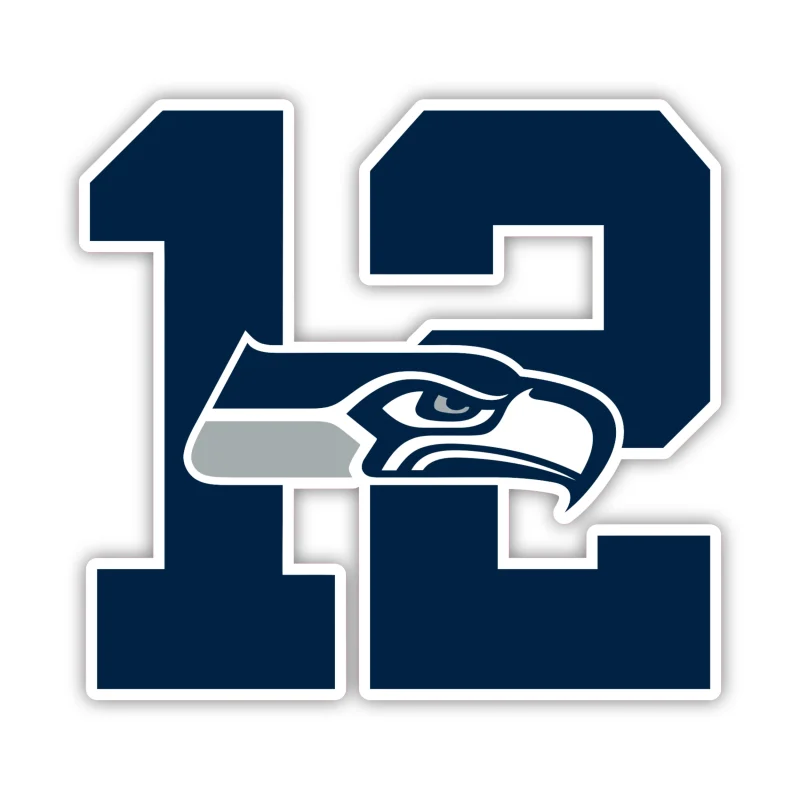 Seattle Seahawks - 12 - Iron On DTF Transfer - Custom Size