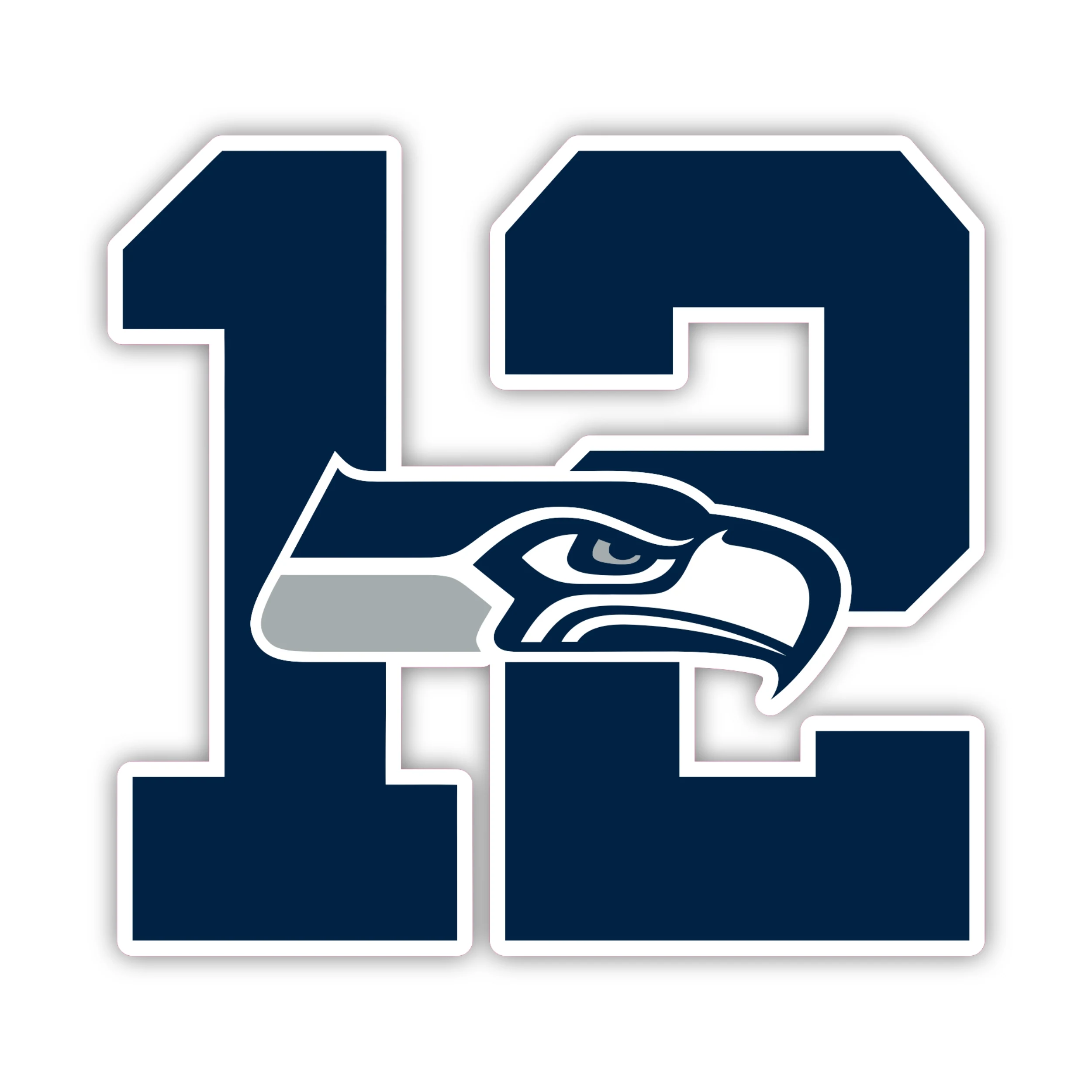 Seattle Seahawks - 12 - Iron On DTF Transfer - Custom Size