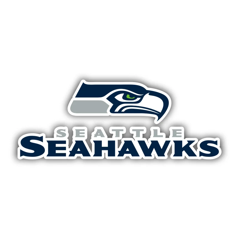 Seattle Seahawks Full Color Vinyl Sticker - Custom Size