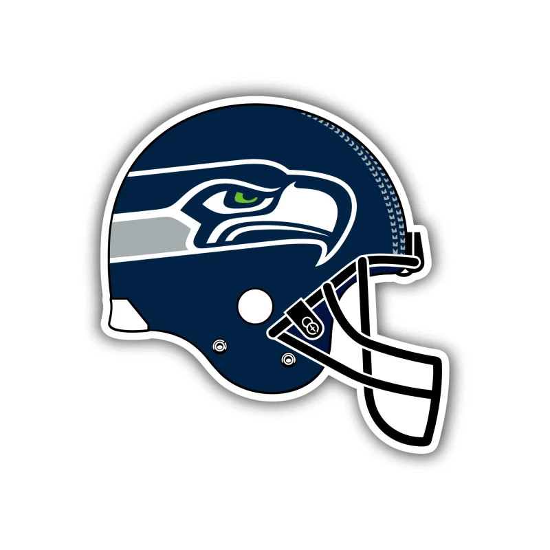 Seattle Seahawks - Helmet - Iron On DTF Transfer - Custom Size