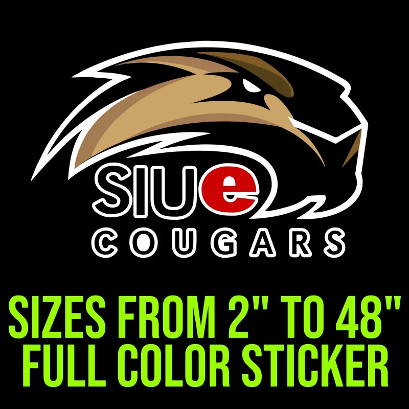 SIEU Cougars Full Color Vinyl Decal - Custom Size