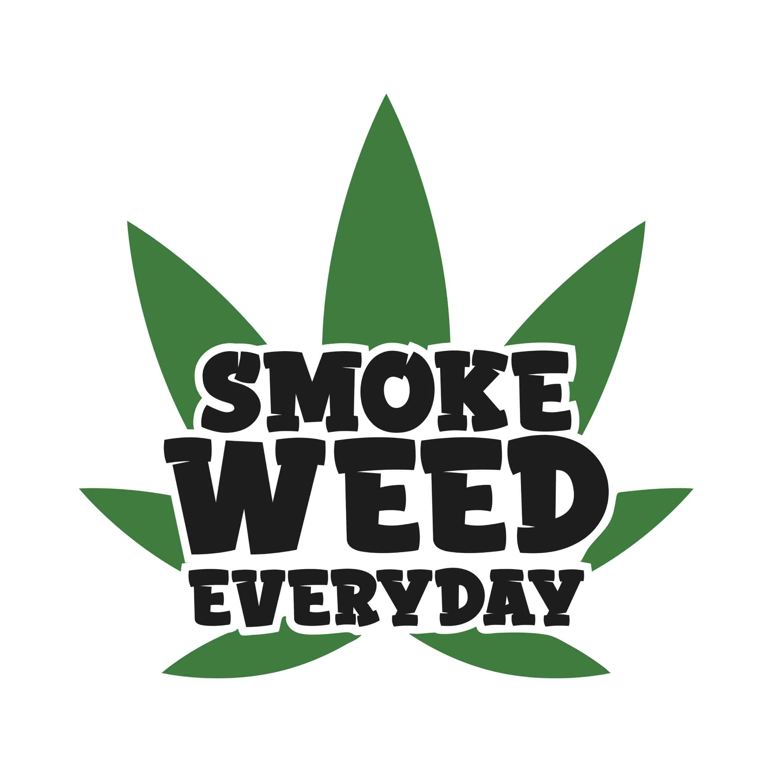 Smoke Weed Everyday - Iron On DTF Transfer - Custom Size