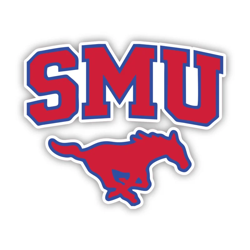 SMU Mustangs - Iron On DTF Transfer - Custom Size
