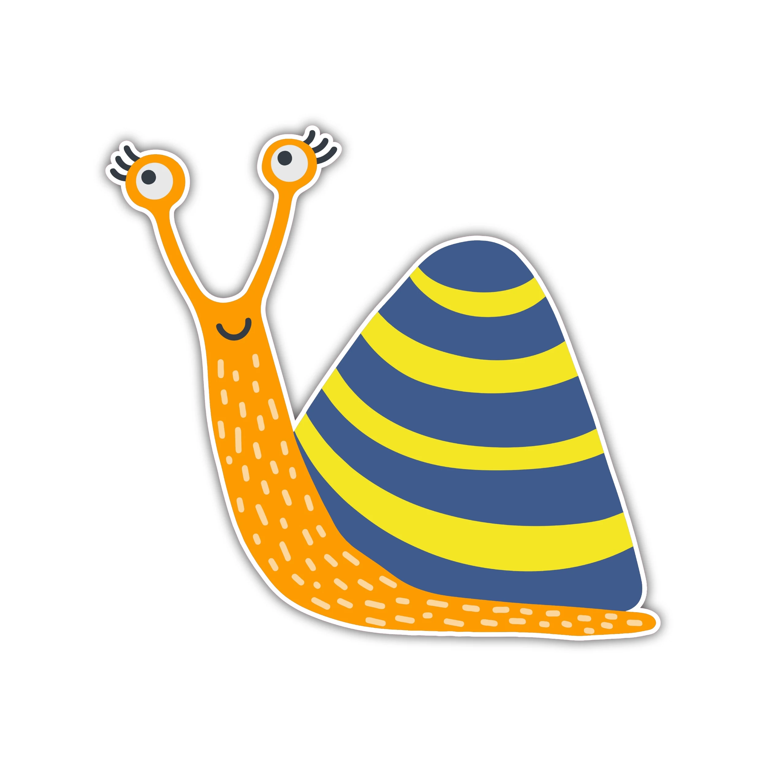 Snail - Full Color Vinyl Sticker - Custom Size