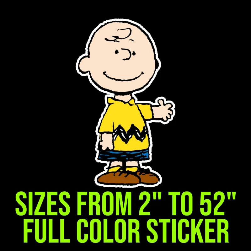Snoopy - Charlie Brown Full Color Vinyl Decal