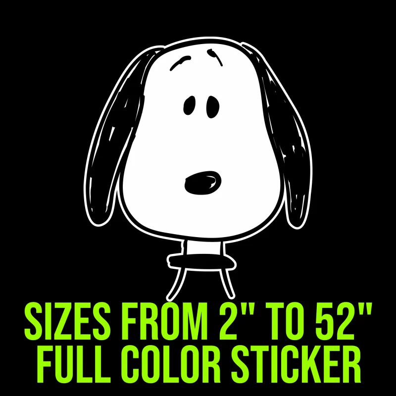 Snoopy Full Color Vinyl Decal