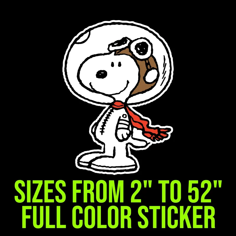Snoopy Full Color Vinyl Decal