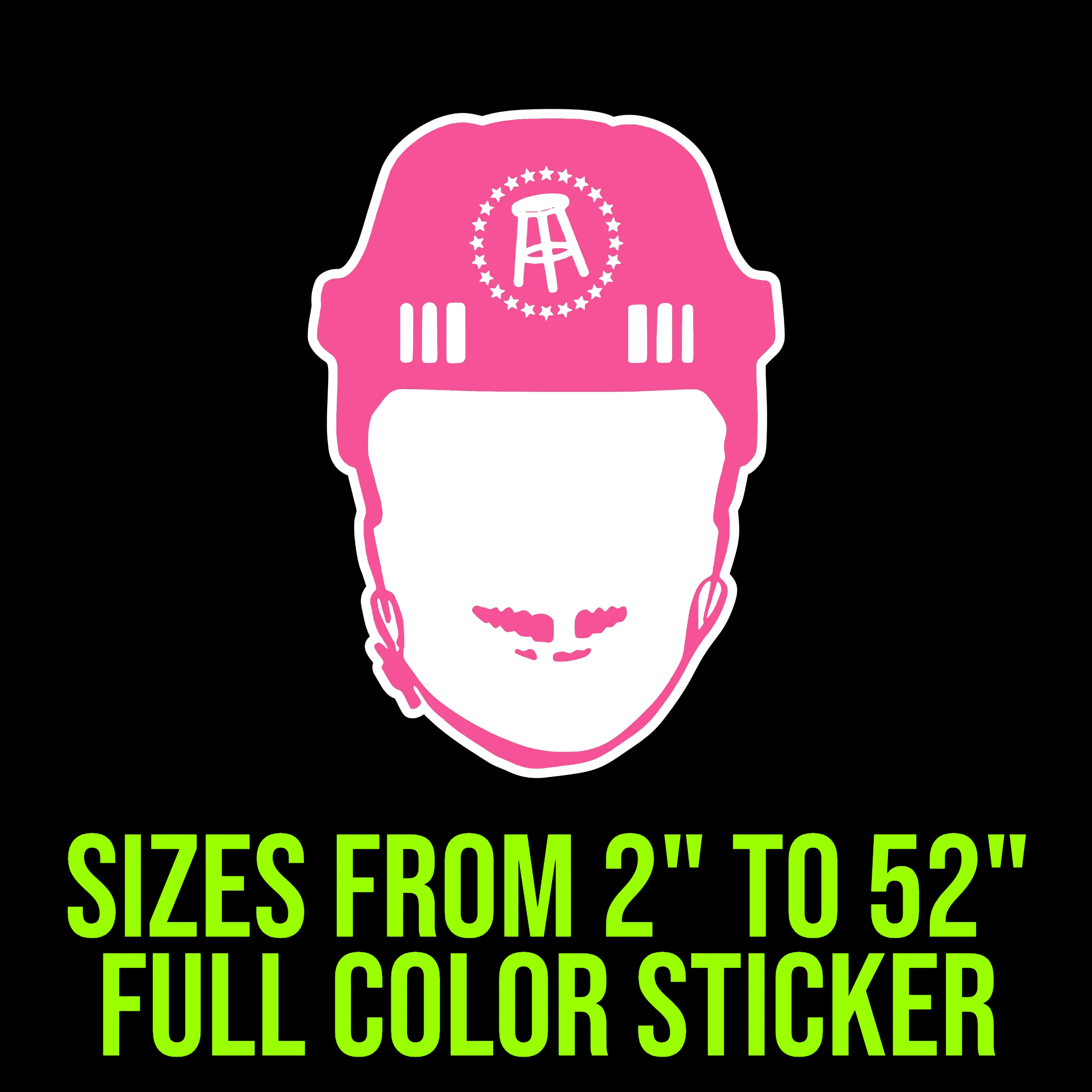Spittin' Chiclets Full Color Vinyl Decal - Custom Size