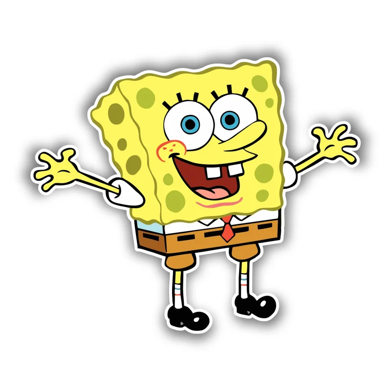 Spongebob - Full Color Vinyl Decal - Custom Size