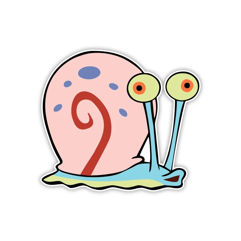 Spongebob - Gary- Full Color Vinyl Decal - Custom Size