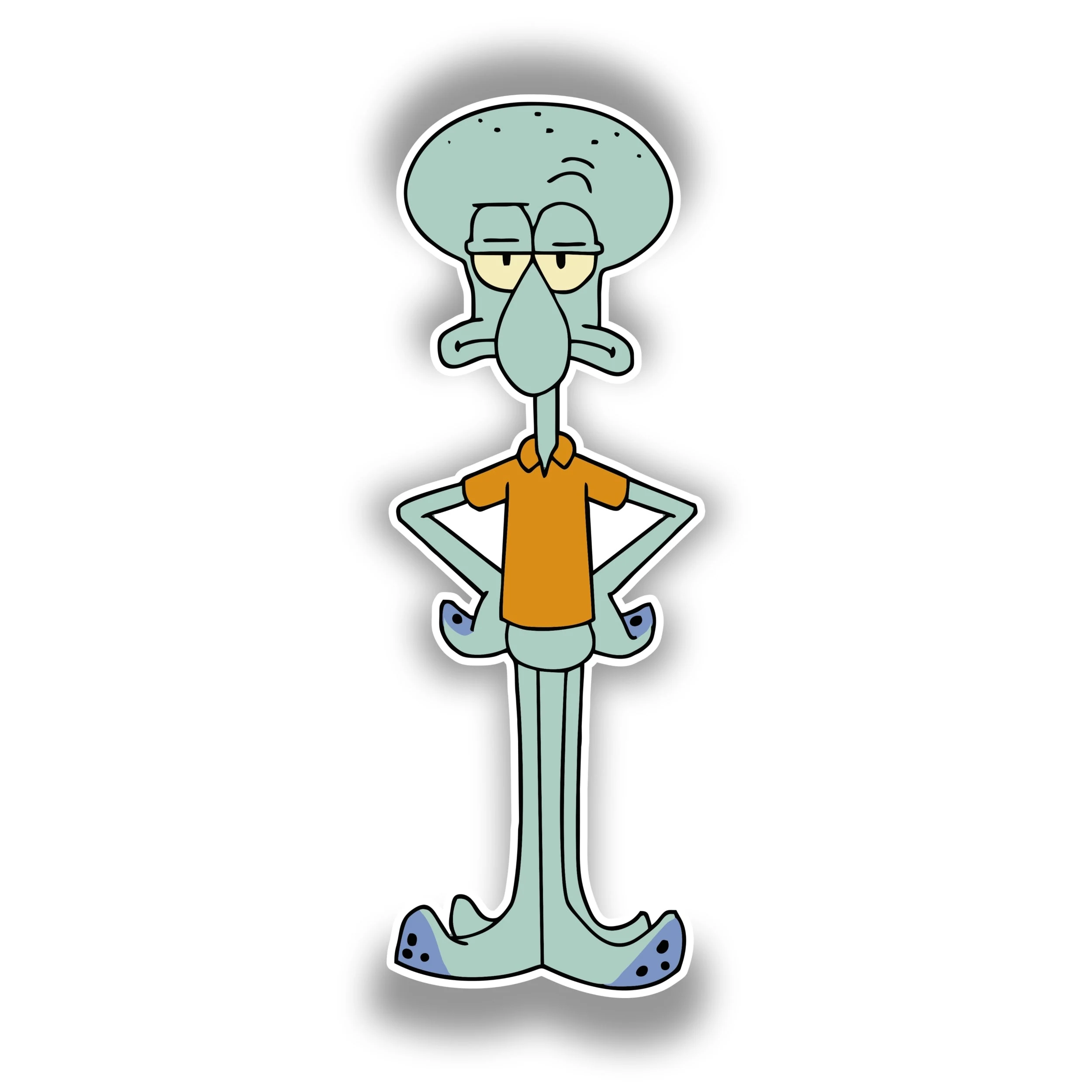 Spongebob - Squidward Full Color Vinyl Decal - Custom Size