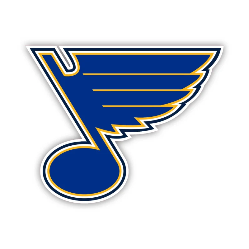 St Louis Blues - Note - Iron On DTF Transfer - Custom Size