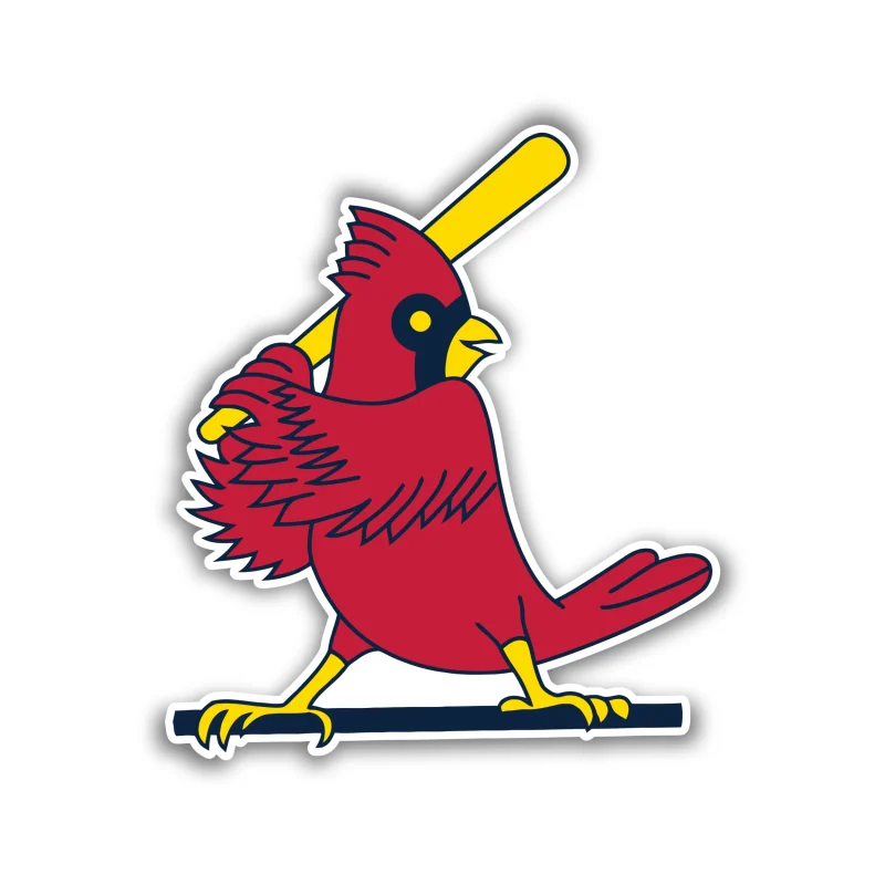 St. Louis Cardinals - Bird with Bat - Iron On DTF Transfer - Custom Size