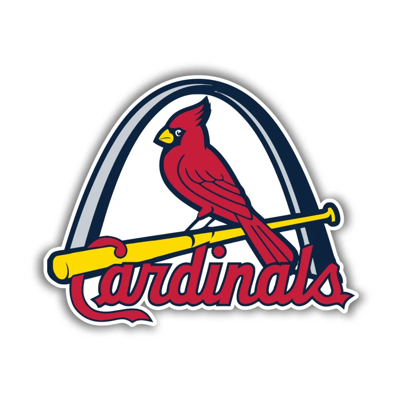 St. Louis Cardinals - Bird with Cardinals Arch - Iron On DTF Transfer - Custom Size