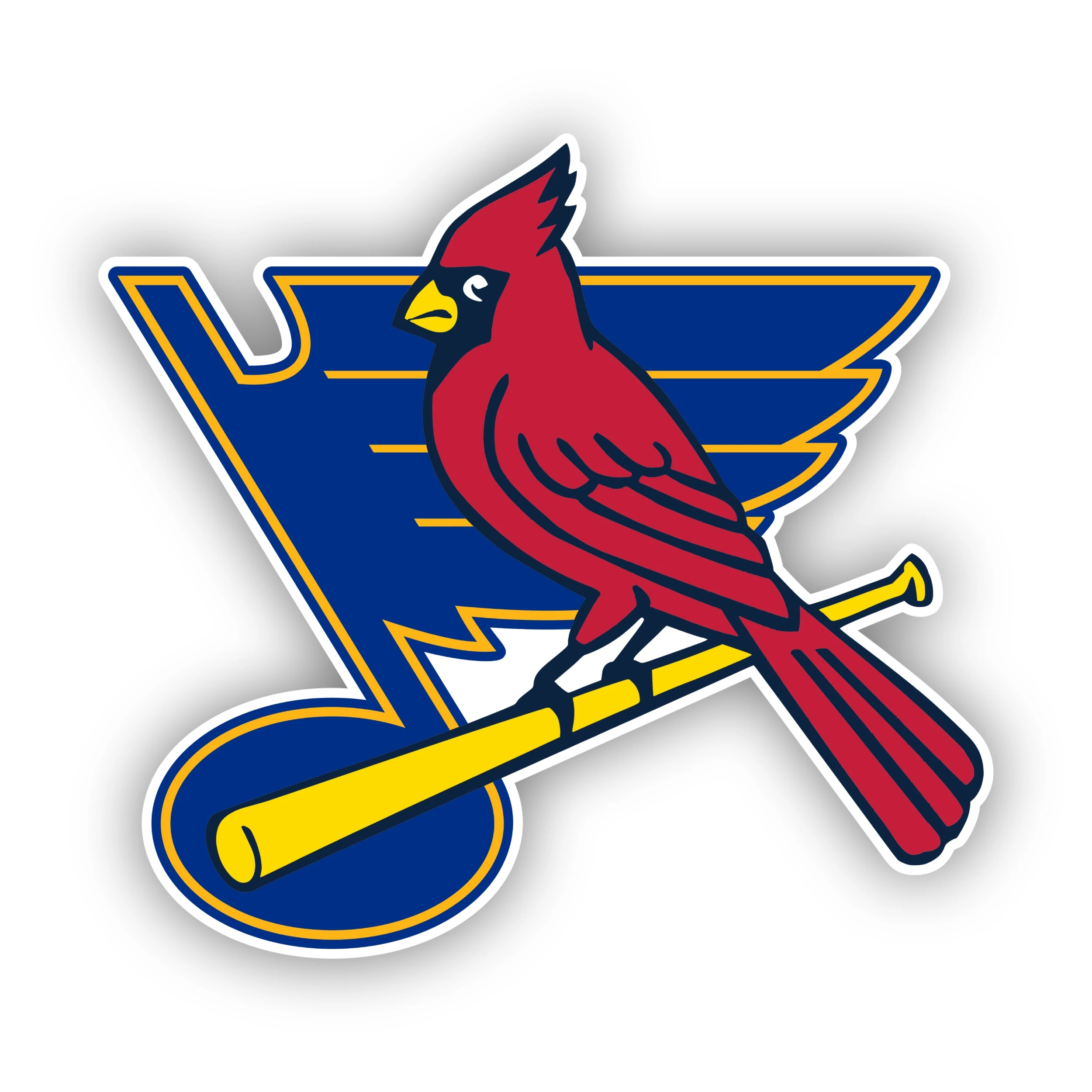 St. Louis Cardinals - Cardinals and Blues - Iron On DTF Transfer - Custom Size