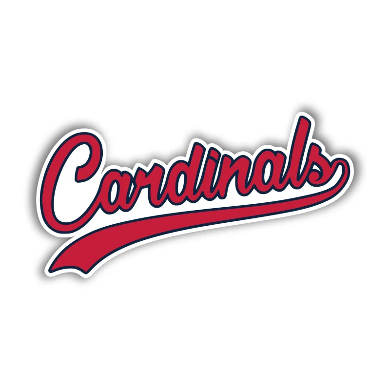 St. Louis Cardinals - Cardinals Cursive - Iron On DTF Transfer - Custom Size