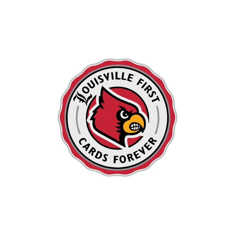 St. Louis Cardinals - Louisville First - Full Color Vinyl Sticker - Custom Size