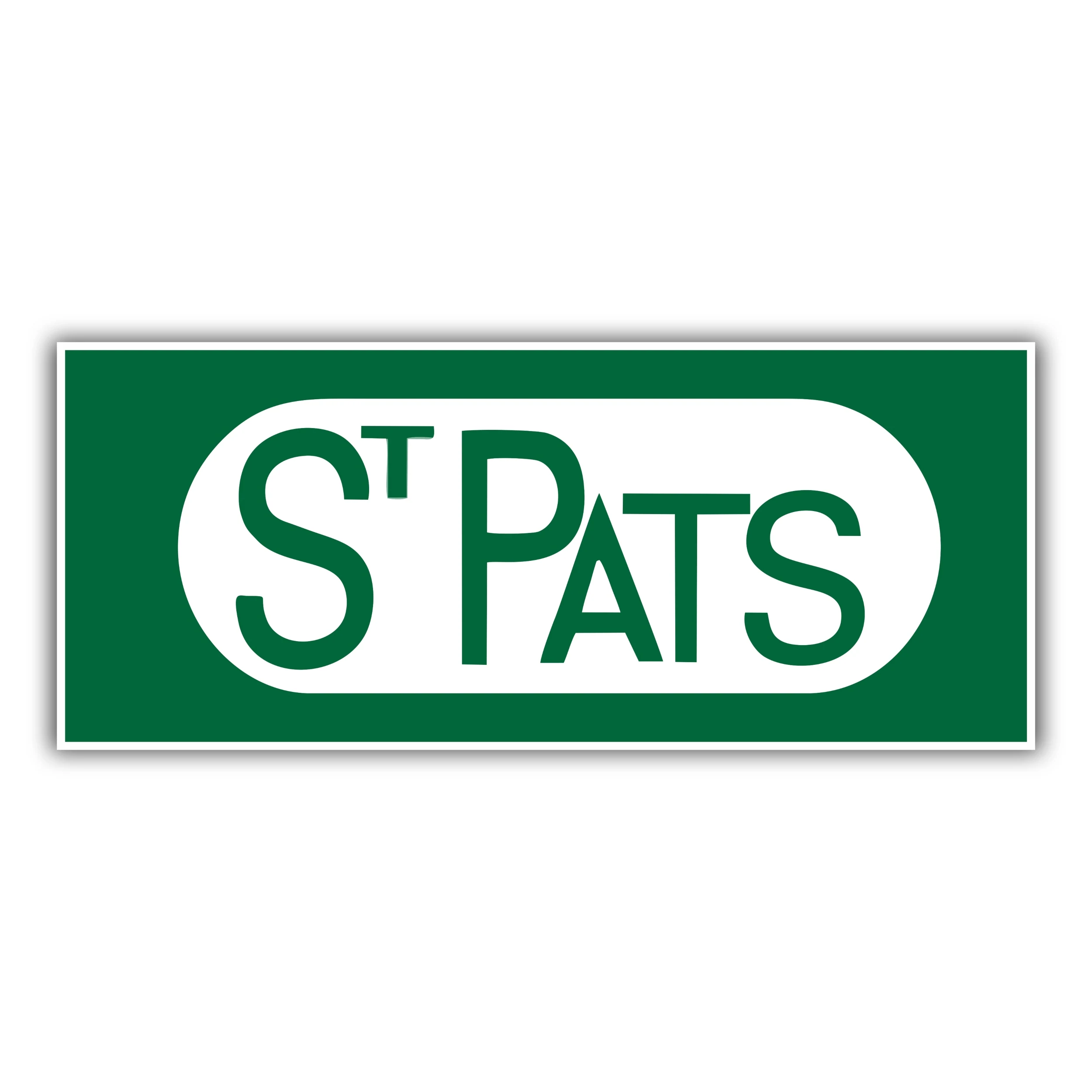 St Pats Custom - Full Color Vinyl Sticker - Custom Size