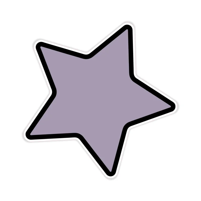 Star Full Color Vinyl Decal - Custom Size